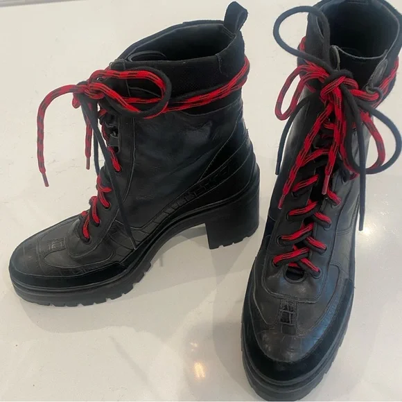 Gianni Bini moto/ combat boots size 9 - Picture 2 of 13